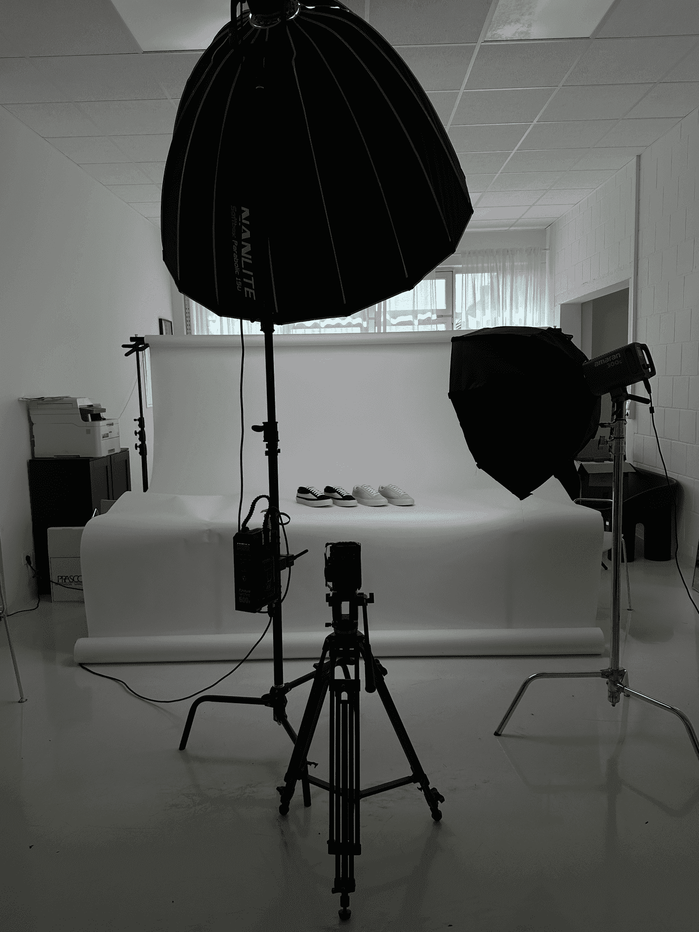 Behind the Scenes, Produktfotografie-Setup im Studio